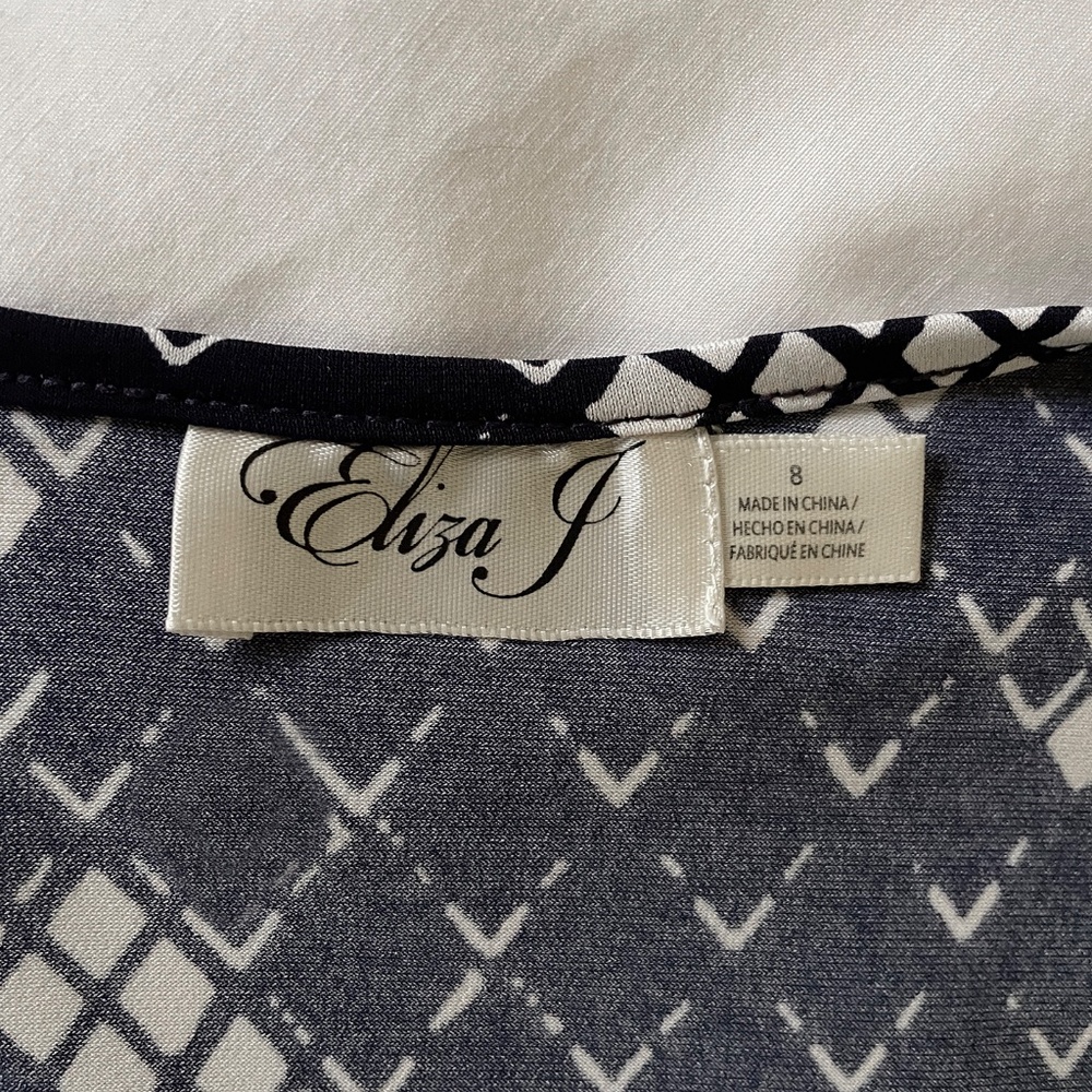 Eliza J Maxi Dress Stretchy V Neck Adjustable Tie 8 - Picture 7 of 7